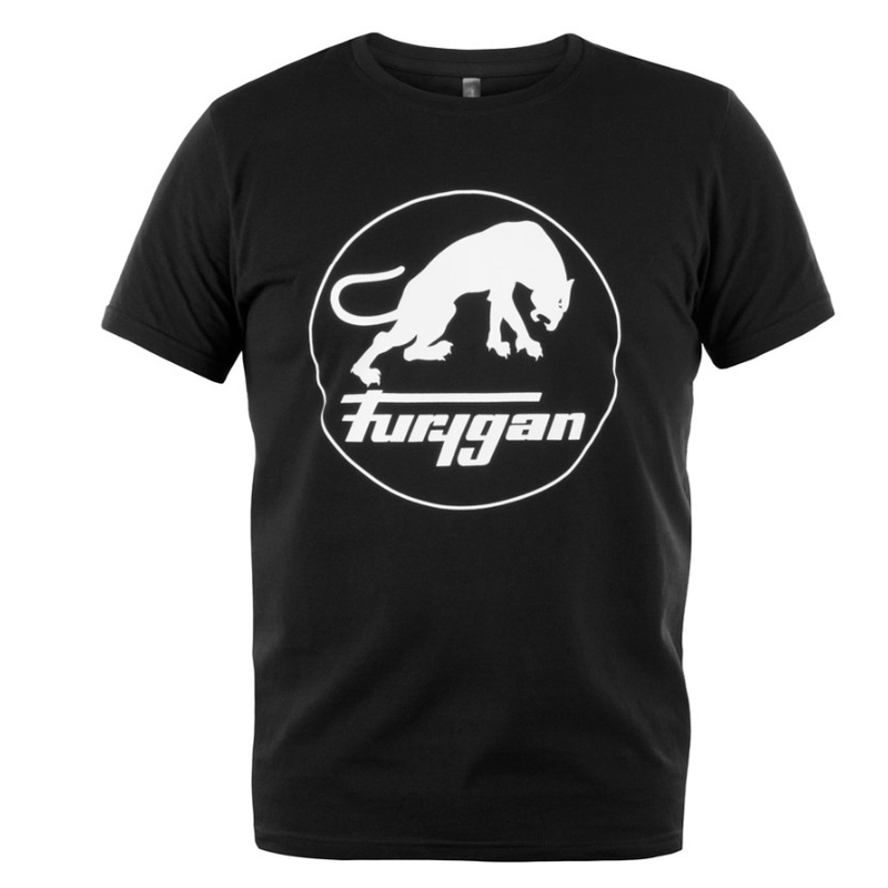 Majica Furygan Corpo TS Logo črno-bela