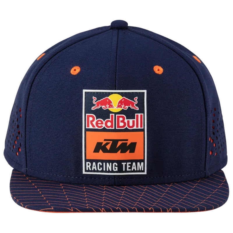 KTM Red Bull Racing Grid Flat Cap modro-oranžna