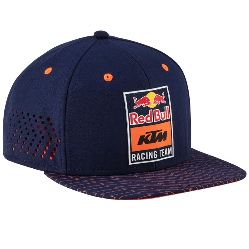 KTM Red Bull Racing Grid Flat Cap modro-oranžna