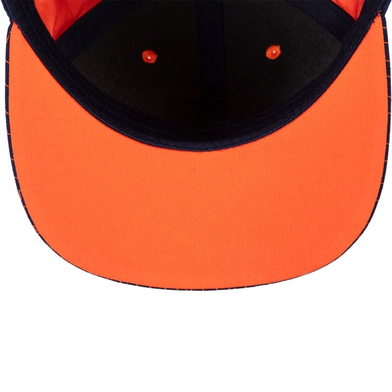 KTM Red Bull Racing Grid Flat Cap modro-oranžna