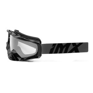 Motokros očala iMX Dust Graphic sivo-črna s prozornim pleksi steklom