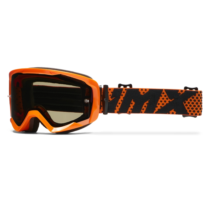 Oranžna motoristična očala iMX Endurance Flip s prozornim pleksi steklom