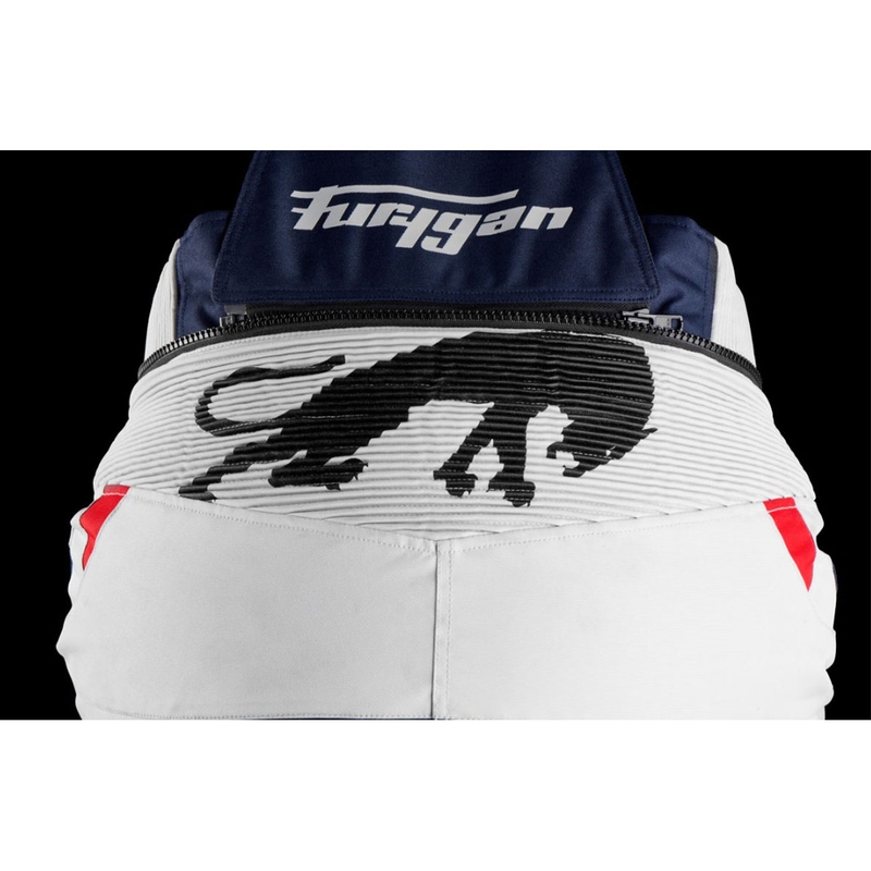 Motoristične hlače Furygan Killington modro-bež-rdeče