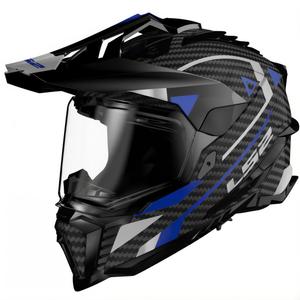 Enduro motoristična čelada LS2 MX701 C Explorer Adventure modra