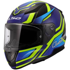 Celotna motoristična čelada LS2 FF353 Rapid II Flitz fluo rumeno-modra