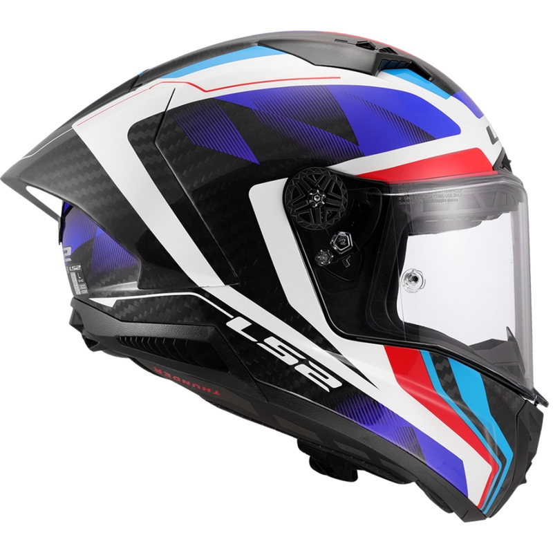 Celoobrazna motoristična čelada LS2 FF805 Thunder C GP Aero Raute modro-rdeča
