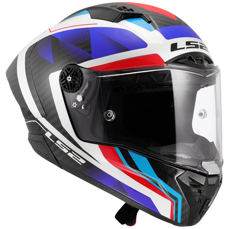 Celoobrazna motoristična čelada LS2 FF805 Thunder C GP Aero Raute modro-rdeča