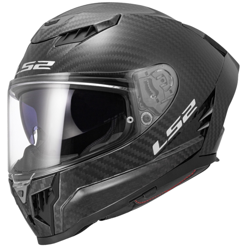 Celotna motoristična čelada LS2 FF807 Dragon Carbon mat črna