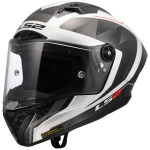 Celoobrazna motoristična čelada LS2 FF805 Thunder C GP Aero Raute belo-siva