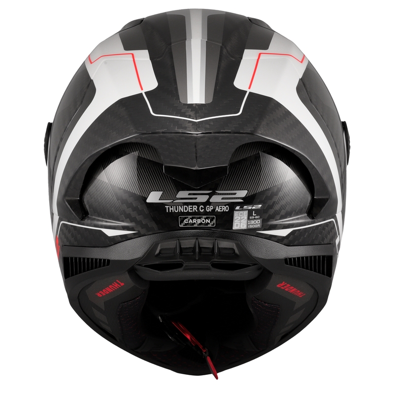 Celoobrazna motoristična čelada LS2 FF805 Thunder C GP Aero Raute belo-siva