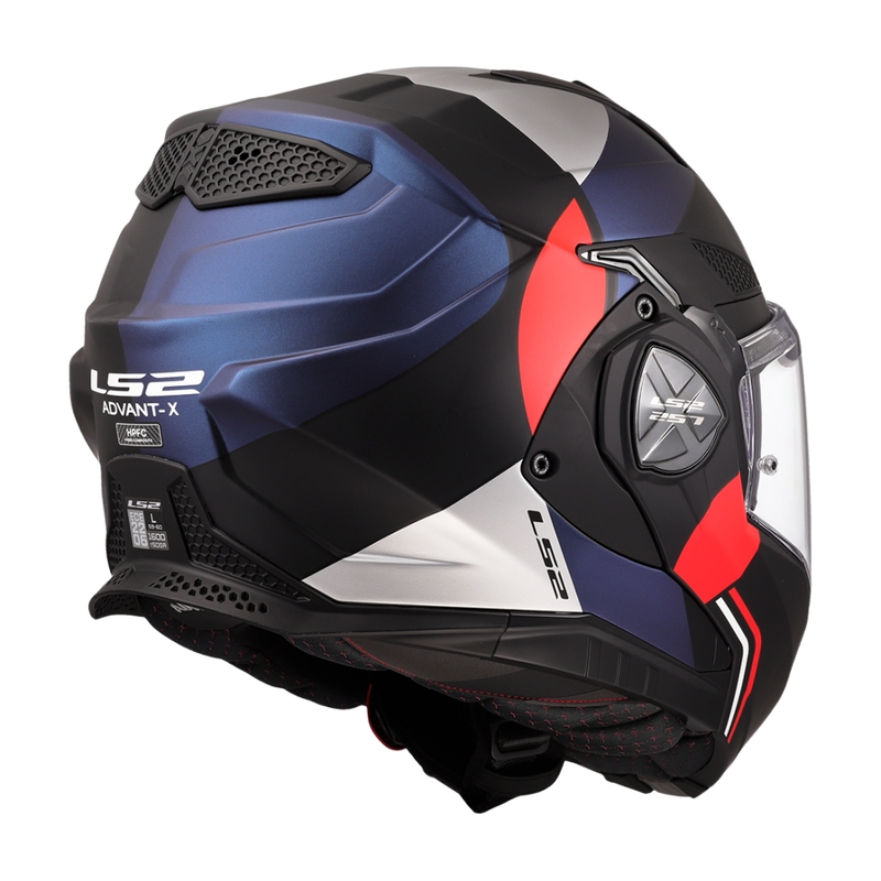 Motoristična čelada na preklop LS2 FF901 Advant X Ultra modro-rdeča