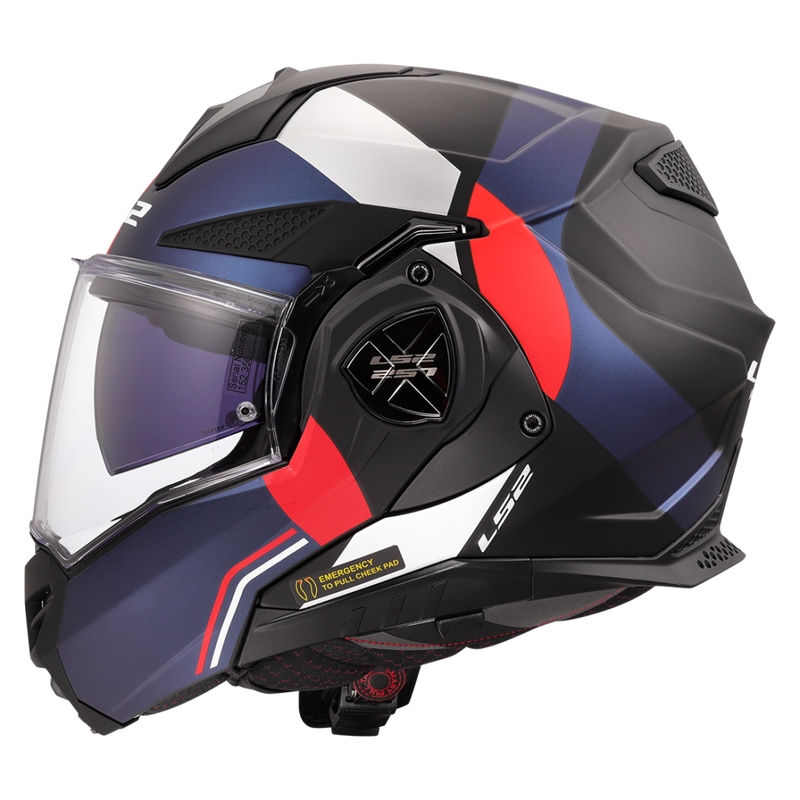 Motoristična čelada na preklop LS2 FF901 Advant X Ultra modro-rdeča