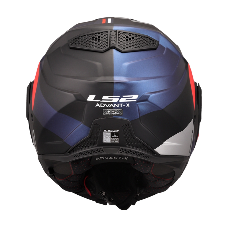 Motoristična čelada na preklop LS2 FF901 Advant X Ultra modro-rdeča