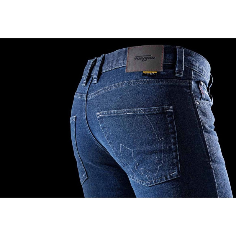Furygan K12 X Kevlar® ravne motoristične kavbojke modre barve