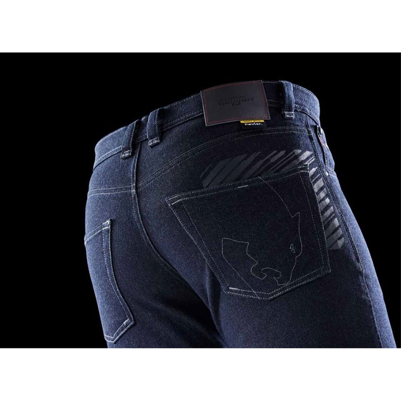 Temno modre motoristične kavbojke Furygan Tyron X Kevlar® Slim
