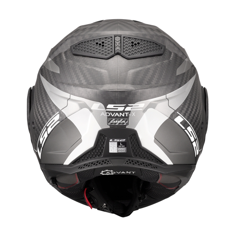 Motoristična čelada na preklop LS2 FF901 Advant XC Horizon srebrno siva