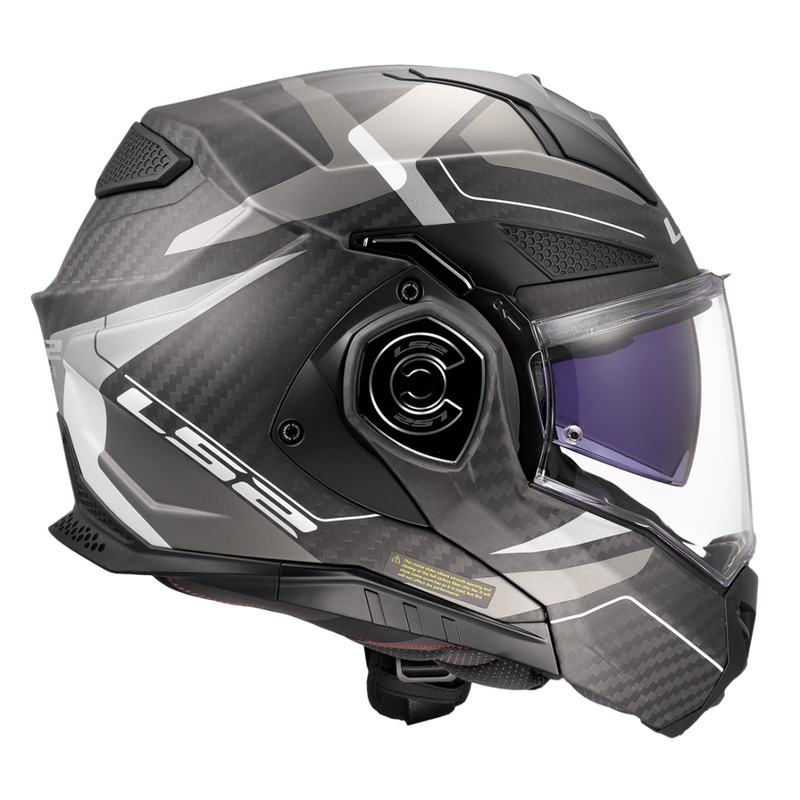 Motoristična čelada na preklop LS2 FF901 Advant XC Horizon srebrno siva