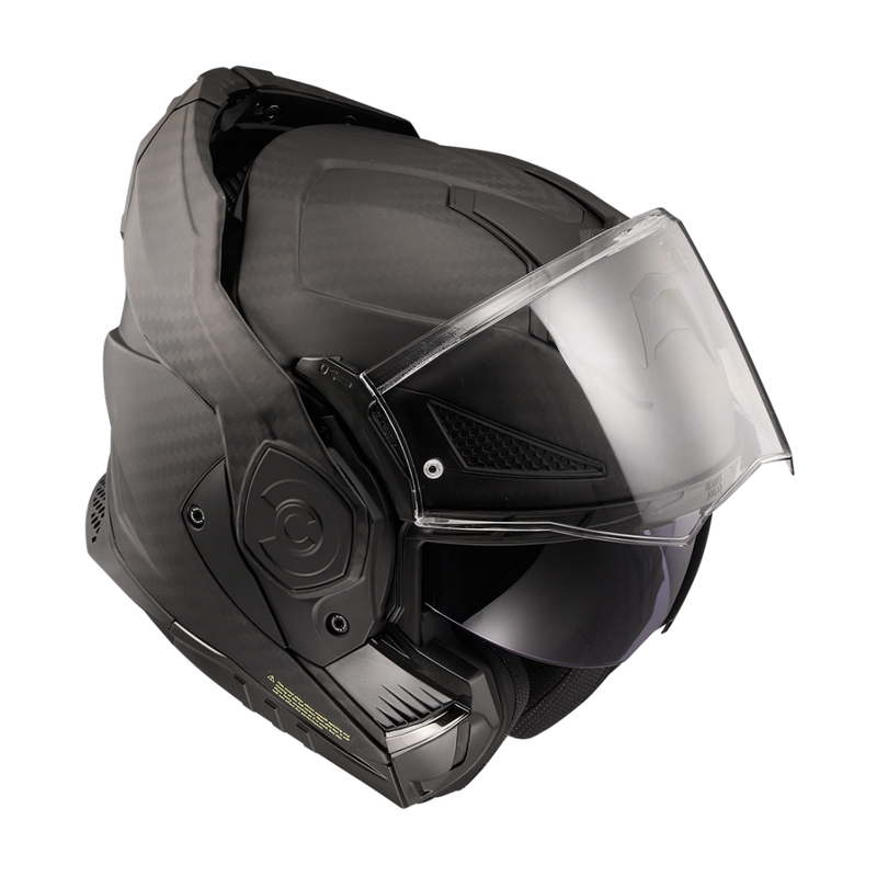 Motoristična čelada na preklop LS2 FF901 Advant X Solid Carbon mat črna