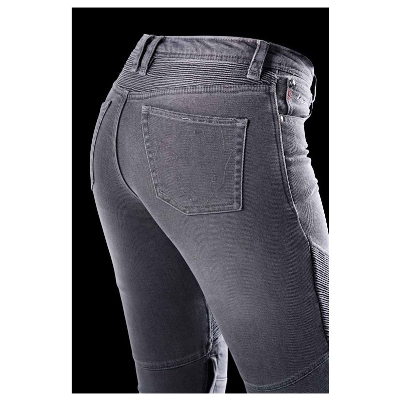 Ženske motoristične kavbojke Furygan Purdey Evo Slim sive