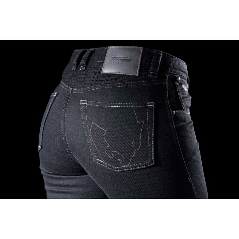 Ženske motoristične kavbojke Furygan Purdey Evo Slim črne