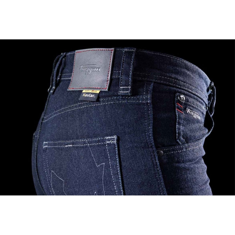 Furygan Nikita X Kevlar® Mom Fit ženske motoristične kavbojke temno modre