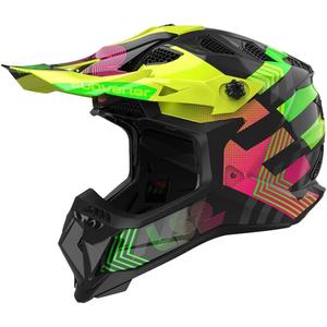 Motokros čelada LS2 MX700 Subverter Chromatic črna