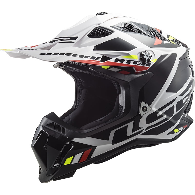 LS2 MX700 Subverter Stomp motokros čelada belo-črna
