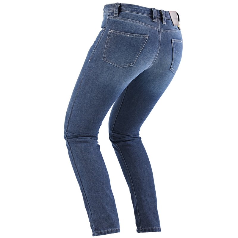 Ženske motoristične kavbojke ravne pletenine Furygan Kate X Kevlar®, modre barve