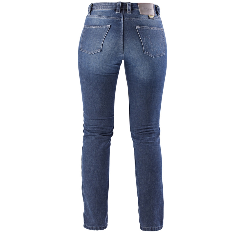 Ženske motoristične kavbojke ravne pletenine Furygan Kate X Kevlar®, modre barve