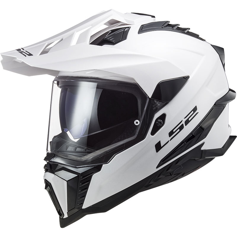Enduro motoristična čelada LS2 MX701 Explorer, polno bela