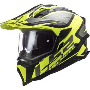 Enduro motoristična čelada LS2 MX701 C Explorer Alter mat črno-fluo rumena