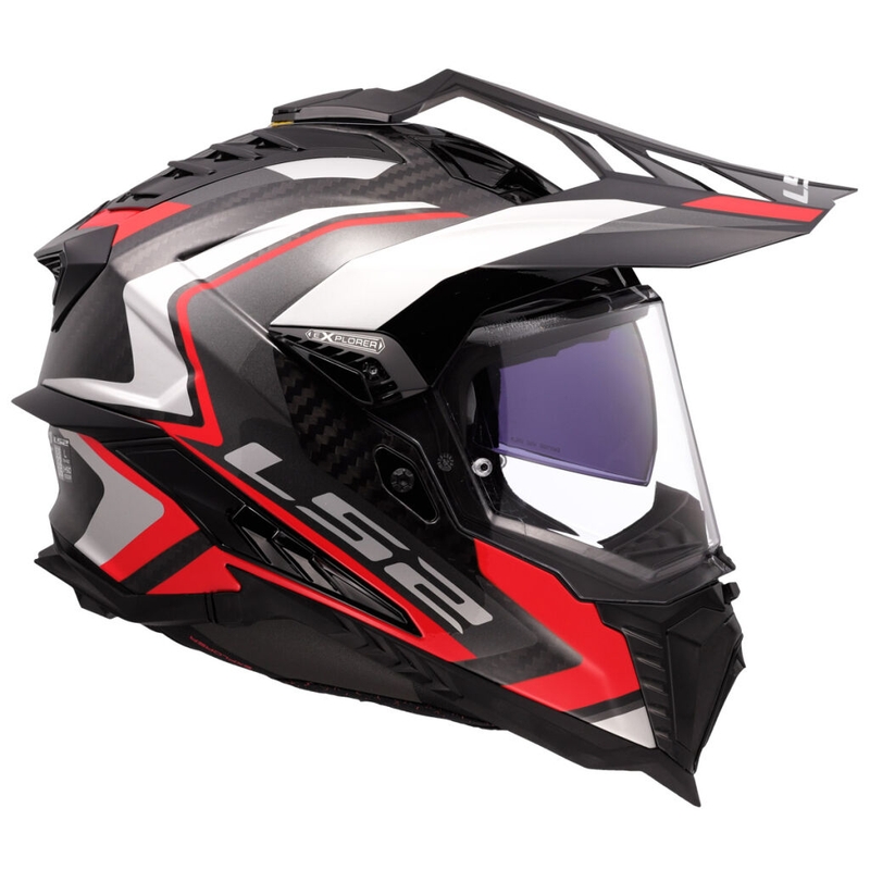 Enduro motoristična čelada LS2 MX701 Explorer C Frontier II rdeča