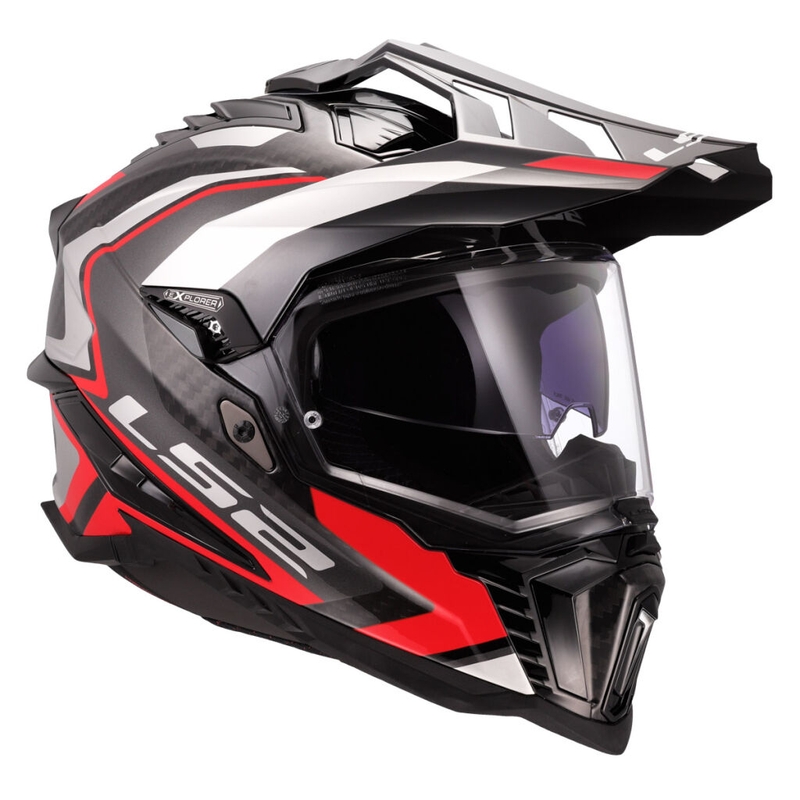 Enduro motoristična čelada LS2 MX701 Explorer C Frontier II rdeča
