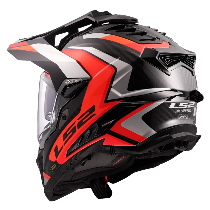 Enduro motoristična čelada LS2 MX701 Explorer C Frontier II oranžna