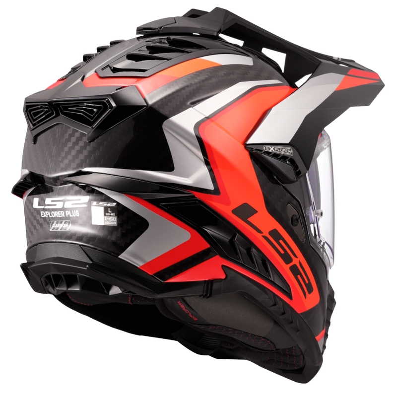 Enduro motoristična čelada LS2 MX701 Explorer C Frontier II oranžna