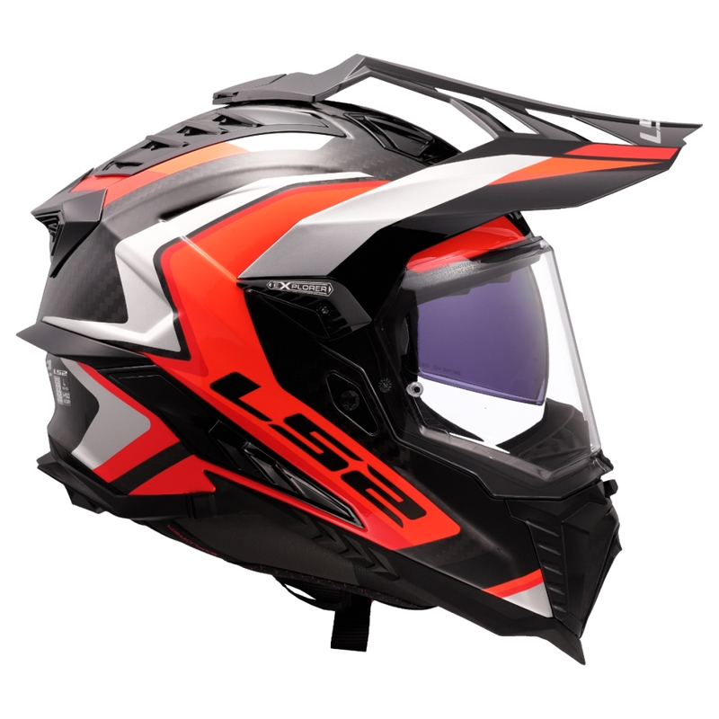 Enduro motoristična čelada LS2 MX701 Explorer C Frontier II oranžna