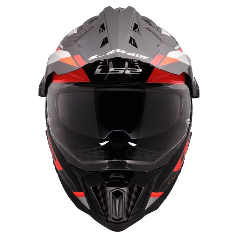 Enduro motoristična čelada LS2 MX701 Explorer C Frontier II oranžna