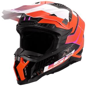 Motokros čelada LS2 MX703 X-Force Galuo oranžna