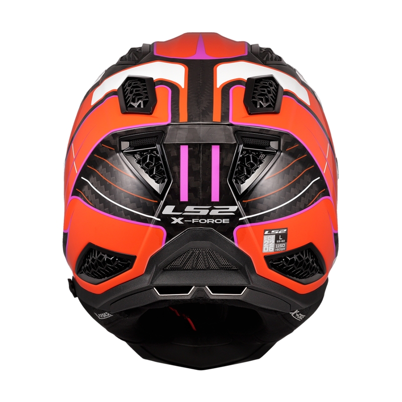Motokros čelada LS2 MX703 X-Force Galuo oranžna