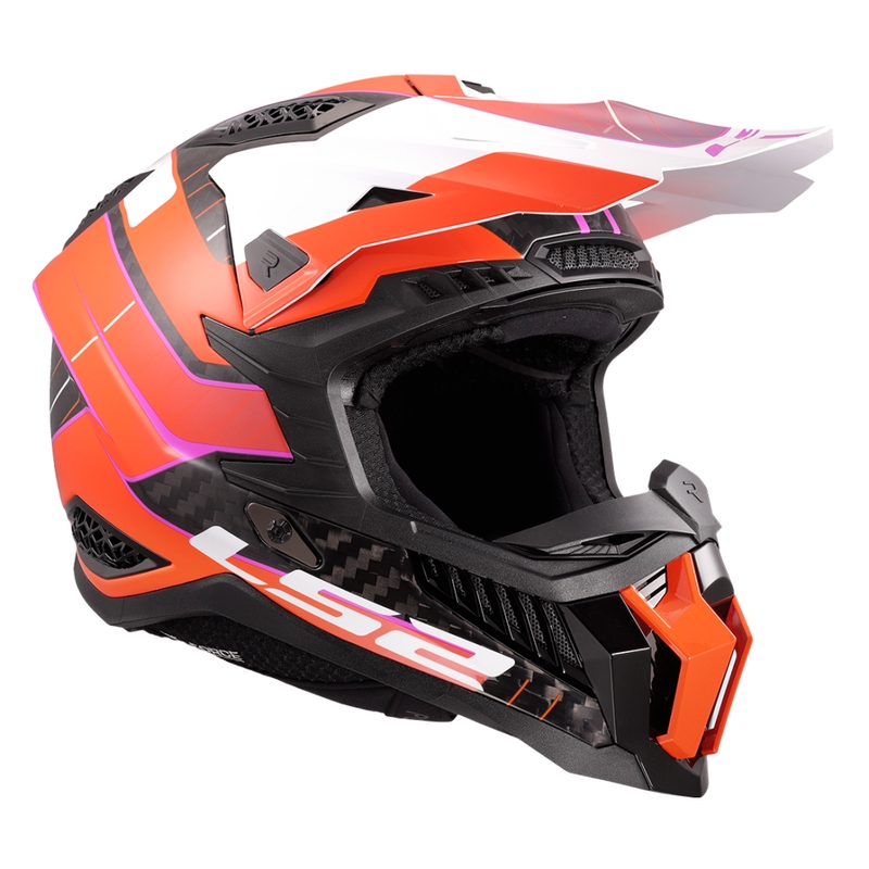 Motokros čelada LS2 MX703 X-Force Galuo oranžna