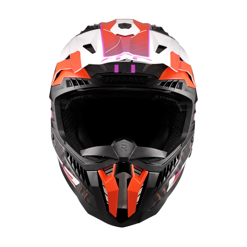 Motokros čelada LS2 MX703 X-Force Galuo oranžna