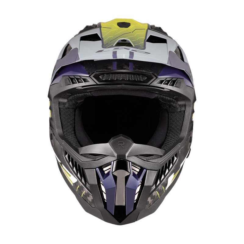 Motokros čelada LS2 MX703 X-Force Galuo sivo-fluo rumena