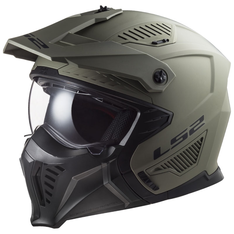 Motoristična čelada LS2 OF606 Drifter Solid mat peščena