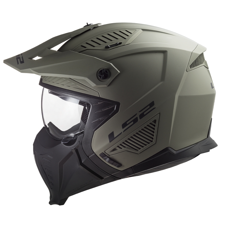 Motoristična čelada LS2 OF606 Drifter Solid mat peščena