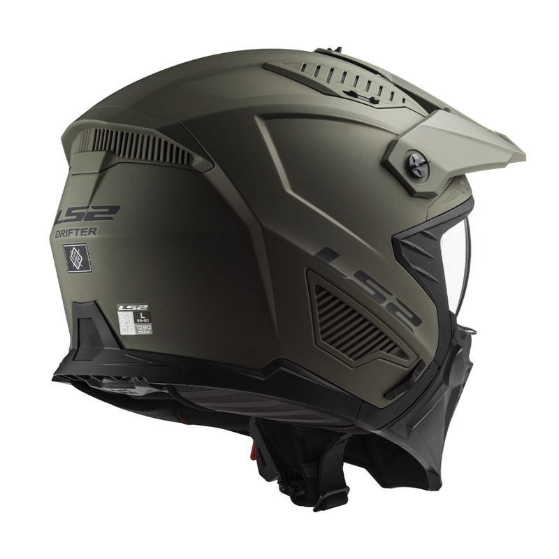 Motoristična čelada LS2 OF606 Drifter Solid mat peščena