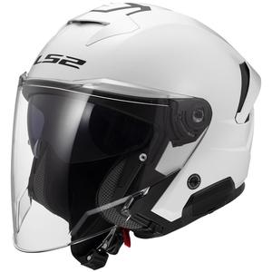 Motoristična čelada z odprtim obrazom LS2 OF618 Verso II Solid white