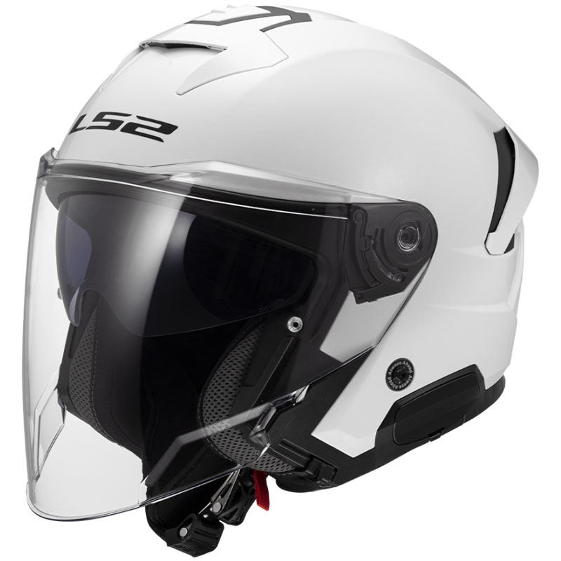 Motoristična čelada z odprtim obrazom LS2 OF618 Verso II Solid white