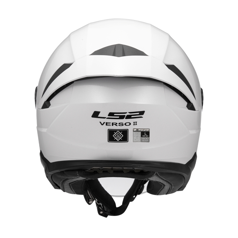 Motoristična čelada z odprtim obrazom LS2 OF618 Verso II Solid white