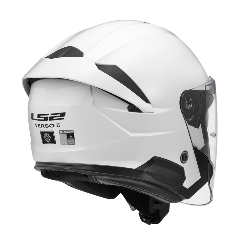 Motoristična čelada z odprtim obrazom LS2 OF618 Verso II Solid white