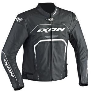Motoristična jakna IXON Fighter črno-bela